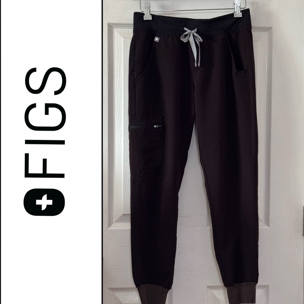 Figs  Zamora Brown Scrub Bottom Joggers XS Petite